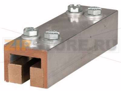 Зажим для соединения шин, 1600 для T-профиля, L=150 мм Eaton BBT-CU-BAR500/720-150 