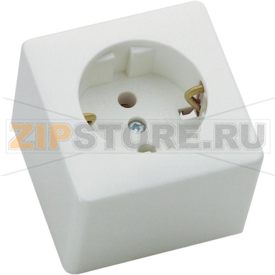 Розетка сетевая 230 В, белая GAO 