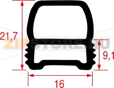 УПЛОТНИТЕЛЬ ДВЕРИ ПЕЧИ 627x1321 mm 