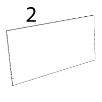 Vetro interno 715x335x6 BETFL L.M. elena Unox XFT 185