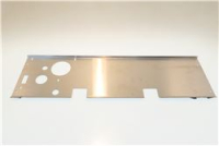 Polished stainless steel lower board 85