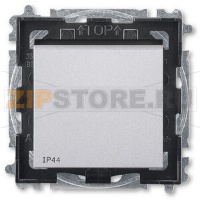 Переключатель кнопочный, одноклавишный, IP44, серебряный ABB 2CHH598940A4070