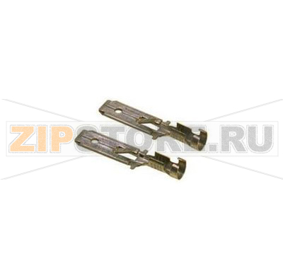 Наконечник плоский 6.3 мм, 0.8 мм, 180°, цвет: металлик, 100 шт Lapp 63501022 
