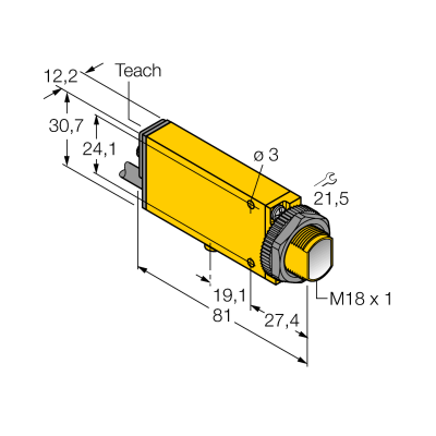 Датчик фотоэлектрический Turck SMU315CV 