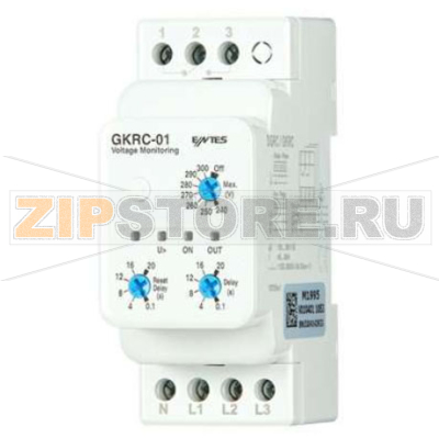 Реле контроля напряжения 230 В/AC, PK28 Entes GKRC-01 