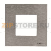 Рамка одноместная, двухмодульная, натуральная сталь ABB 2CLA227100N4001