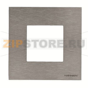 Рамка одноместная, двухмодульная, натуральная сталь ABB 2CLA227100N4001 