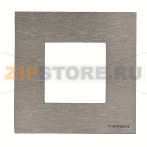 Рамка одноместная, двухмодульная, натуральная сталь ABB 2CLA227100N4001 