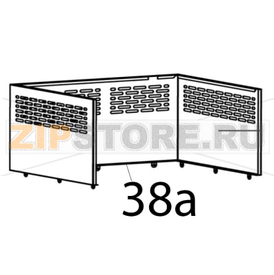 Cover Bartscher RT-78B-8 Cover Bartscher RT-78B-8Запчасть на деталировке под номером: 38a