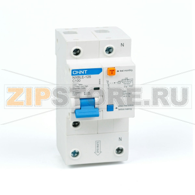 Дифавтомат 100 А, 300 мА, 10 кА Chint NXBLE-125 