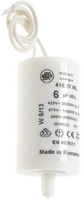 CAPACITOR DUCATI ENERGIA 6µF WITH CABLE 