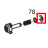 E-Ring, Φ4.0*9.0*0.6t/mm(BK) Godex EZ-1305