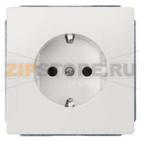 DELTA STYLE ТИТАНОВО-БЕЛЫЙ РОЗЕТКА SCHUKO 10A DC/16А AC 250В С ЗАЩИТНЫМ КОНТАКТОМ C ЗАЩИТНЫМИ ШТОРКАМИ C БЕЗРЕЗЬБОВЫМИ КОНТАКТНЫМИ ЗАЖИМАМИ ЭЛ.-МЕХ.ЧАСТЬ БЕЗ ЛАПОК Siemens 5UB1855-0KK