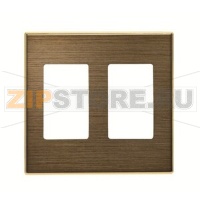 Накладка для 2хVDI разъёма/коннектора, античная латунь ABB 2CLA855510A1201