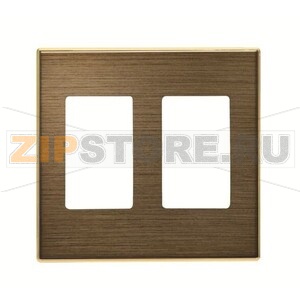 Накладка для 2хVDI разъёма/коннектора, античная латунь ABB 2CLA855510A1201 