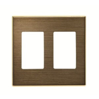 Накладка для 2хVDI разъёма/коннектора, античная латунь ABB 2CLA855510A1201