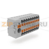 Клемма проходная Push-in, красная CHIKU RPVF 6/18X2,5 RD