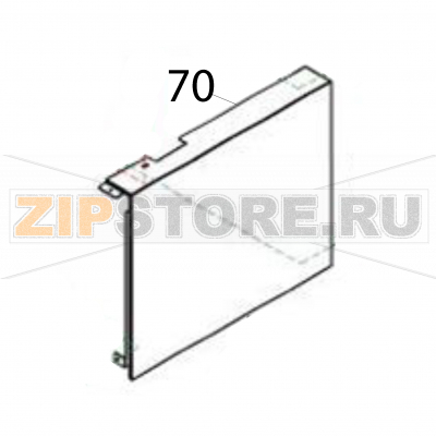 Side cover (R) Sato SG112-ex Side cover (R) Sato SG112-exЗапчасть на деталировке под номером: 70Название запчасти на английском языке: Side cover (R) Sato SG112-ex.