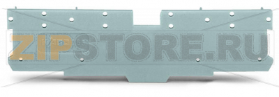 End and intermediate plate; 1.1 mm thick; gray Wago 769-301 