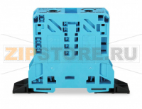 POWER CAGE CLAMP 2-проводные проходные клеммы; 50 мм?; боковые маркировочные разъемы; с крепежными фланцами; POWER CAGE CLAMP; 50,00 mm?; синие Wago 285-144