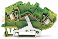 TOPJOB Classic 2-проводные клеммы с заземлением; 3; центральная маркировка; для DIN-рейки 35 x 15 и 35 x 7,5; CAGE CLAMP®; 6,00 mm; зеленые-желто Wago 782-607