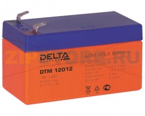 Delta DTM 12012 Свинцово-кислотный аккумулятор Delta DTM 12012 (характеристики): Напряжение - 12 В; Емкость - 1,2 Ач; Габариты: 97 мм x 43 мм x 58 мм, Вес: 0,61 кгТехнология аккумулятора: AGM VRLA Battery