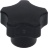 HAND WHEEL 5 L. VB30 M8 SANDBLASTED