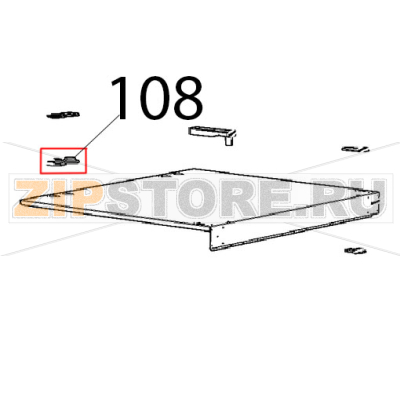 Guarnizione camino silicone nero Unox XVC 1005EP Guarnizione camino silicone nero Unox XVC 1005EPЗапчасть на деталировке под номером: 108