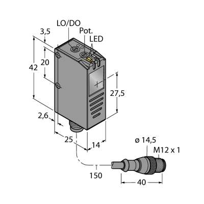 Датчик фотоэлектрический Turck Q26PXLPQ5 