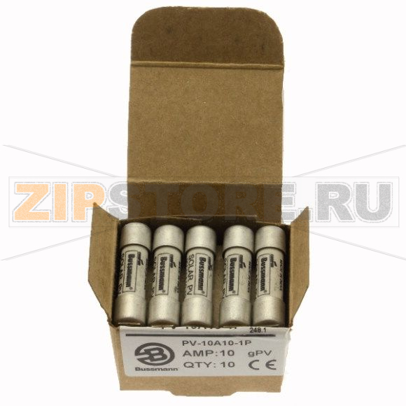 Предохранитель, 10 A, DC 1000 В, 50 кА, IEC 60269-6 type A, 10x38 мм, gPV, UL PV, IEC UL Eaton 1 