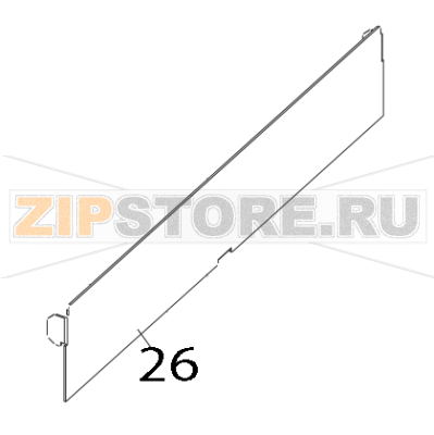 Front cover Toshiba TEC B-852-TS12-CN Front cover Toshiba TEC B-852-TS12-CNЗапчасть на деталировке под номером: 26