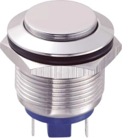 Кнопка антивандальная 48 В/DC, 2 А, 1 x выкл/вкл, без фиксации, IP65, 1 шт TRU Components GQ19F-10/J/S