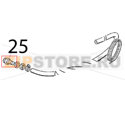 Gas schlauch 3/4 Scotsman EC 126 AS Gas schlauch 3/4 Scotsman EC 126 ASЗапчасть на деталировке под номером: 25