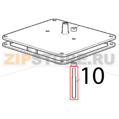 Fühlerstift wasserniveau Scotsman EC 126 AS Fühlerstift wasserniveau Scotsman EC 126 ASЗапчасть на деталировке под номером: 10