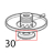 Guarnizione in gomma Scotsman MF 46 WS