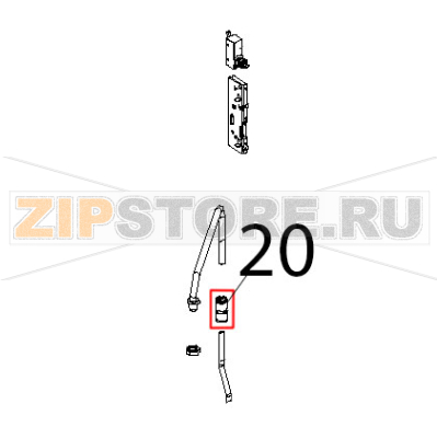 Riduzione J.G. DA D=10, A D=8 Unox XF 188 Riduzione J.G. DA D=10, A D=8 Unox XF 188Запчасть на деталировке под номером: 20