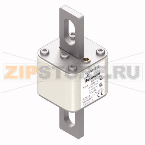 Предохранитель, 315 A, AC 690 В, 200 кА, size 1, 53x69x136 мм, aR, IEC UL Eaton FUSE 315A 690 