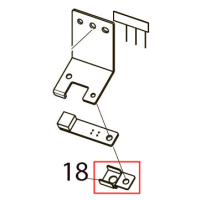 Ribbon end sensor cover Toshiba TEC SP40II