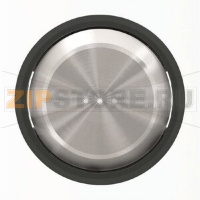 Клавиша для одноклавишных выключателей/переключателей/кнопок с линзой подсветки, чёрное стекло ABB 2CLA860130A1501