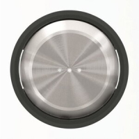 Клавиша для одноклавишных выключателей/переключателей/кнопок с линзой подсветки, чёрное стекло ABB 2CLA860130A1501