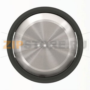 Клавиша для одноклавишных выключателей/переключателей/кнопок с линзой подсветки, чёрное стекло ABB 2CLA860130A1501 