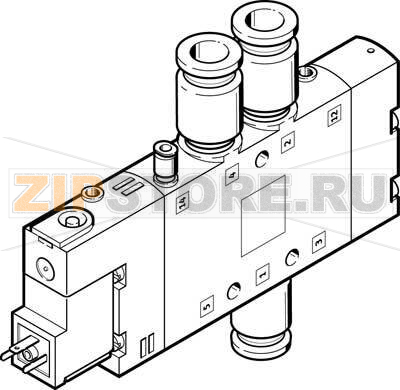 Распределитель с электроуправлением Festo CPE18-M3H-5L-QS-10 