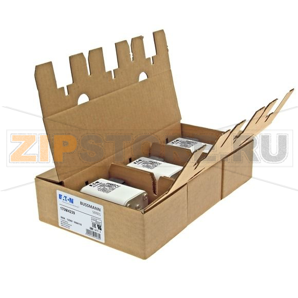Предохранитель, 200 A, AC 1250 В, 100 кА, size 1, 53x69x138 мм, aR, DIN, IEC Eaton FUSE 200A 12 
