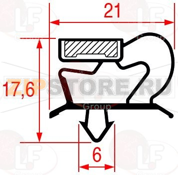 УПЛОТНИТЕЛЬ 795Х715 ММ 