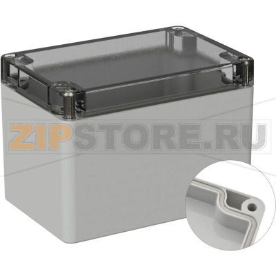 Корпус универсальный 120x80x85 мм, материал: поликарбонат, серо-белый, 1 шт TRU Components TC-9065504 