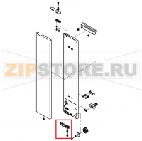 Top and bottom hinge arm P3 with fixing accessories CONVOTHERM OES 10.10 