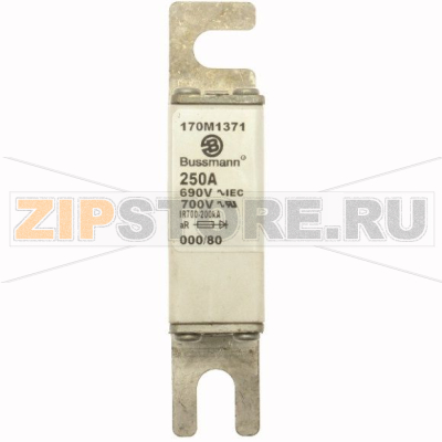 Предохранитель, 250 A, AC 690 В, 200 кА, DIN 000, 21x40x100 мм, aR, DIN, IEC Eaton 250A 690V IE 