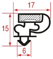 GUARNIZIONE AD INCASTRO 1328x448 mm