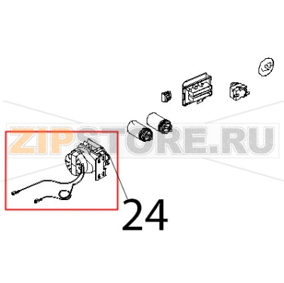 Invertitore P19.5J.02.H6.17-0198 Unox XF 193 Invertitore P19.5J.02.H6.17-0198 Unox XF 193Запчасть на деталировке под номером: 24