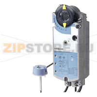 GGA326.1E/T12 - Приводы для противопожарных клапанов 2-позиционные, AC 230 В, поворотного типа 18 Нм с пружинным возвратом 90/15 с, 2 переключателя Siemens GGA326.1E/T12